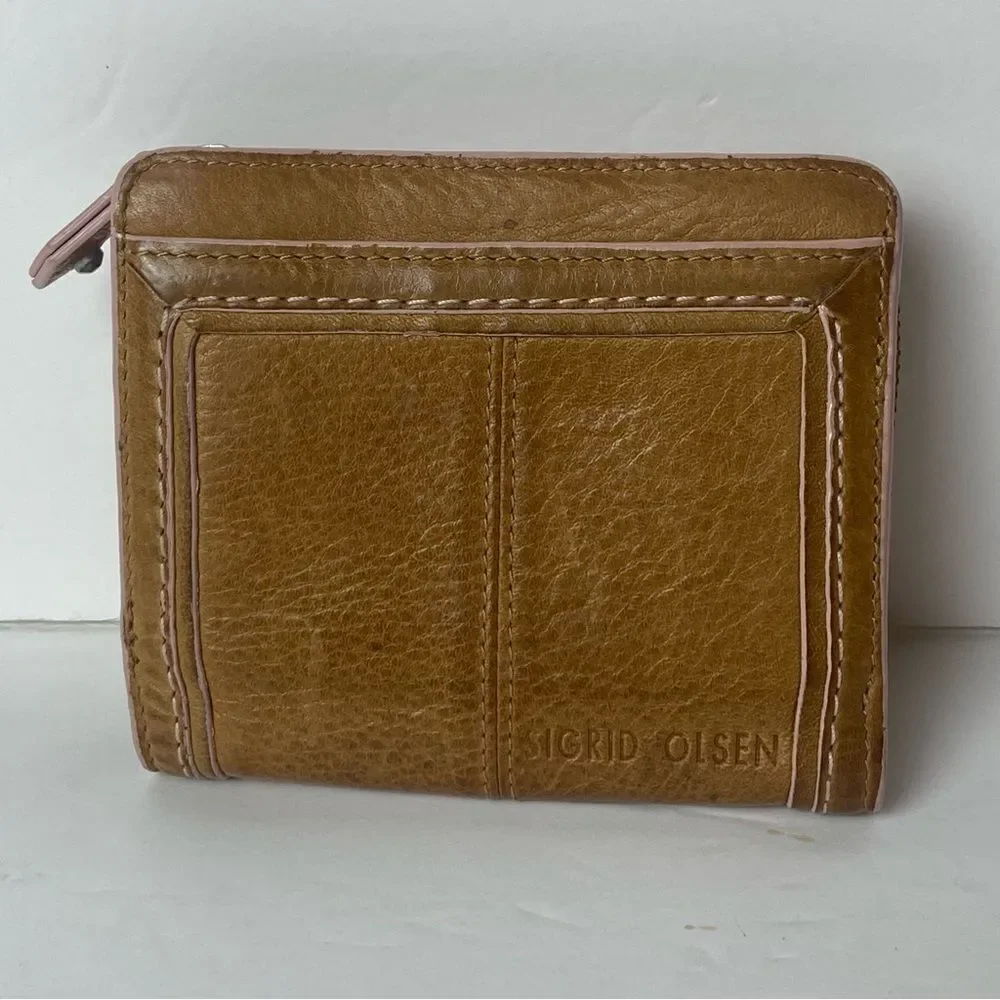 Sigrid Olsen Accessories Brown Leather Trifold Wallet